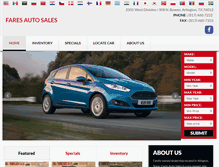 Tablet Screenshot of faresautosales.com
